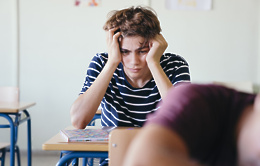 worried student classroom